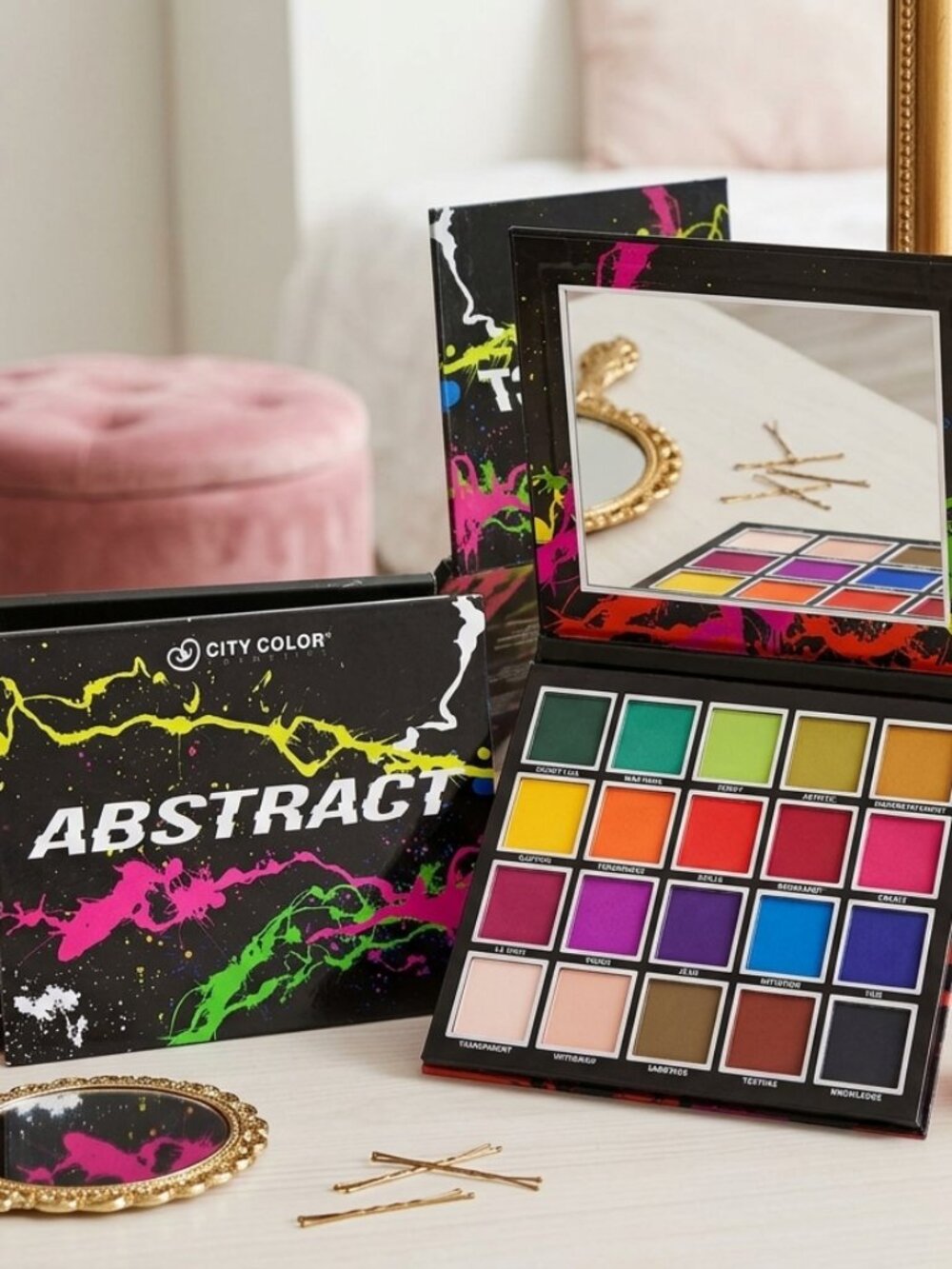 City Color Cosmetics Abstract Eyeshadow Palette - 20 High-Pigment Shades